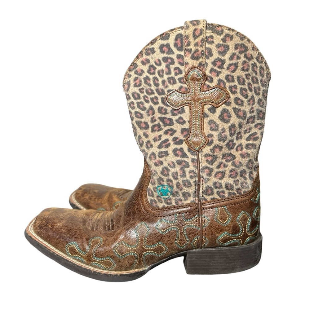 Ariat Girls Crossroads square toe boots size 3Y - Picture 1 of 6